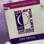 Relay For Life Beany Bear 2002 "Hope" NEW purple/white Vintage