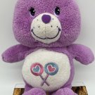 2004 Care Bears Share Bear 11” For Baby Stuffed Animal Plush With Rattle