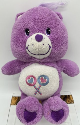 2004 Care Bears Share Bear 11&acirc;�� For Baby Stuffed Animal Plush With Rattle