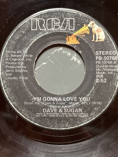 Dave & Sugar 45 I'm Gonna Love You - I'm Leavin The Leavin To You RCA