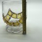 Vintage Clear Bohemian Glass Flash Painted Footed Decorative Flower Vase 12 in