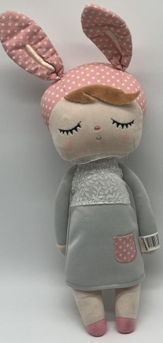 Metoo Cloth Rag Doll Doll Bunny Rabbit Sleeping Girl Toy Plush Kids Dress 17"