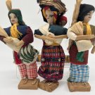 Peruvian Thread Folk Art Doll Baby Handmade in Traditional Dress Set of 3