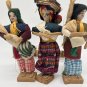 Peruvian Thread Folk Art Doll Baby Handmade in Traditional Dress Set of 3