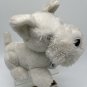 Dakin Scottie Terrier White Plush Puppy Dog Vintage Blue plastic tag 1983