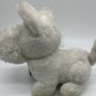 Dakin Scottie Terrier White Plush Puppy Dog Vintage Blue plastic tag 1983