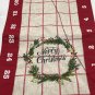 St. Nicholas Square "FARMHOUSE" CHRISTMAS ADVENT CALENDAR TABLE RUNNER 36&acirc;�� NEW