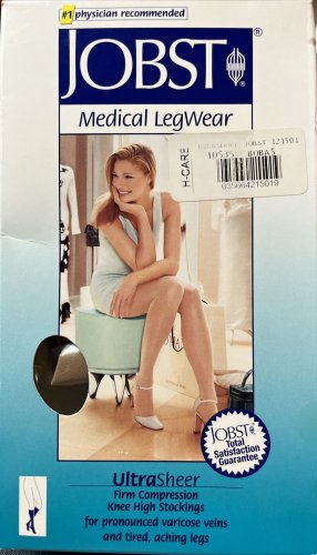 Jobst Firm Compression Knee Highs - Sily Beige Medium 121501 20-30 mmHg
