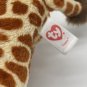 Topper retired 2010 TY Beanie Babie 9in brown spots Giraffe MWMT new 42019