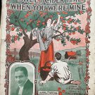 Sheet Music Sweet Cider Time When You Were Mine Sheet Music William Gaxton 1916