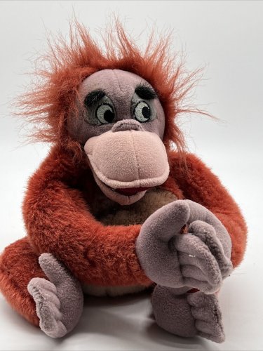 DISNEY STORE Plush KING LOUIE Ape JUNGLE BOOK Orangutan Stuffed Animal