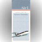 Air 1 inaugural timetable 4/1/83 ($)