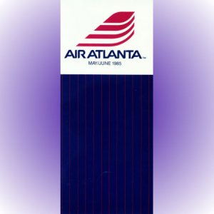 Air Atlanta system timetable 5/85 ($)