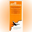 Air California system timetable 11/1/76 ($)