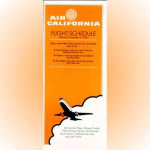 Air California system timetable 11/1/76 ($)