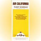 Air California system timetable 7/15/77 ($)