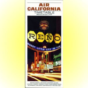 Air California system timetable 1/3/79 ($)