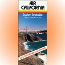 Air California system timetable 1/15/81 ($)