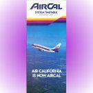 AirCal system timetable 4/1/81 ($)