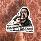 Texas Chainsaw Massacre Hitchhiker Safety Hazard Waterproof Vinyl Sticker