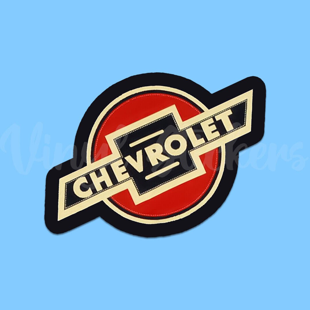 Vintage Chevrolet Bowtie Logo Vinyl Sticker! Waterproof Chevy Sticker!