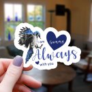 Blue Jay & Hearts Gammy I Am Always with You Vinyl Sticker | Waterproof Decal