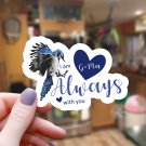 Blue Jay & Hearts G-Ma I Am Always with You Vinyl Sticker | Waterproof Decal