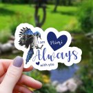 Blue Jay & Hearts Mimi I Am Always with You Vinyl Sticker | Waterproof Decal