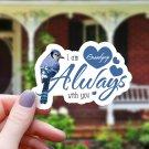 Blue Jay & Hearts I Am Always with You Grandpop Sticker