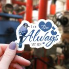 Blue Jay & Hearts I Am Always with You Bro Sticker!