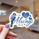 Blue Jay & Hearts I Am Always with You Sis Sticker