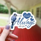 Blue Jay & Hearts I Am Always with You Cousin Sticker
