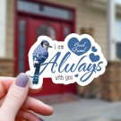 Blue Jay & Hearts I Am Always with You Good Friend Sticker