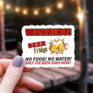 Funny Warning Beer Fridge Sticker