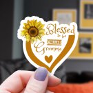 Blessed to be Called Gramma Sunflower Yellow Golden Sticker!