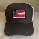 USA American Flag Hat US Flag SnapBack Trucker Mesh Cap