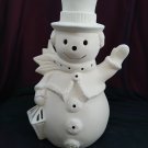 Snowman, Ceramic Bisque, 11", Ready to Paint