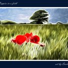 Poppies in a Field Printable Art Digital Download