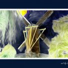 Dutch Windmill #1 Printable Abstract Art Digital Download