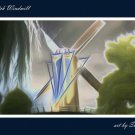 Dutch Windmill Printable Abstract Art Digital Download