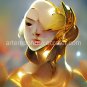 Golden Beauty #30 Printable Abstract Art Digital Download