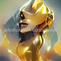 Golden Beauty #6 Printable Abstract Art Digital Download