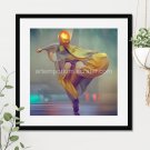 Golden Dancer #7 Printable Abstract Art Digital Download