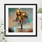 Golden Dancer #14 Printable Abstract Art Digital Download