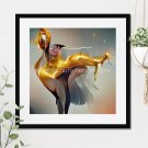 Golden Dancer #12 Printable Abstract Art Digital Download