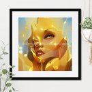 Golden Delight Printable Square Abstract Art Digital Download