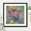 Princess of Gold #37 Printable Abstract Art Digital Download