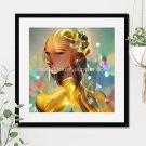 Beautiful Princess of Gold #2 Printable Abstract Art Digital Download