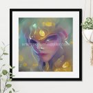 Beautiful Princess of Gold #5 Printable Abstract Art Digital Download