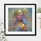Beautiful Princess of Gold #7 Printable Abstract Art Digital Download